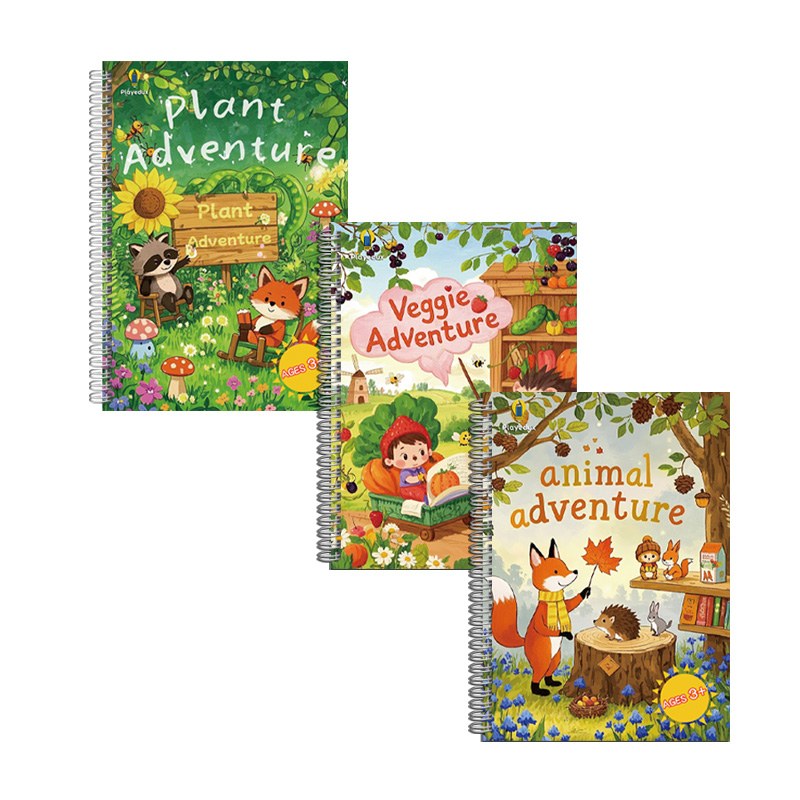 หนังสือวาดภาพสำหรับเด็กแบบใช้ซ้ำได้ 3 มิติ