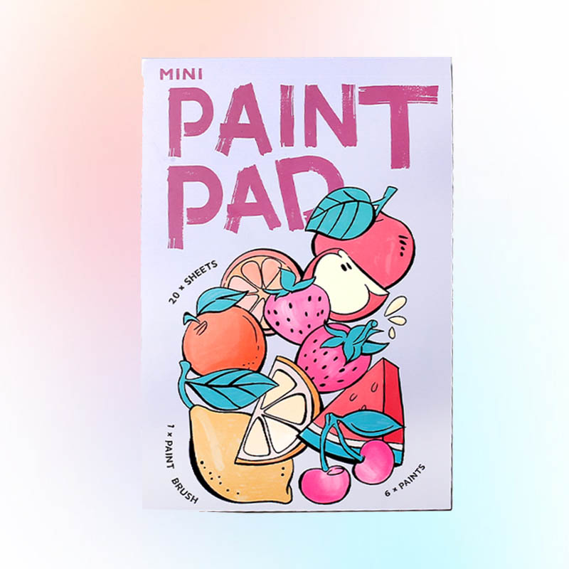 สมุดระบายสีผลไม้สีน้ำ