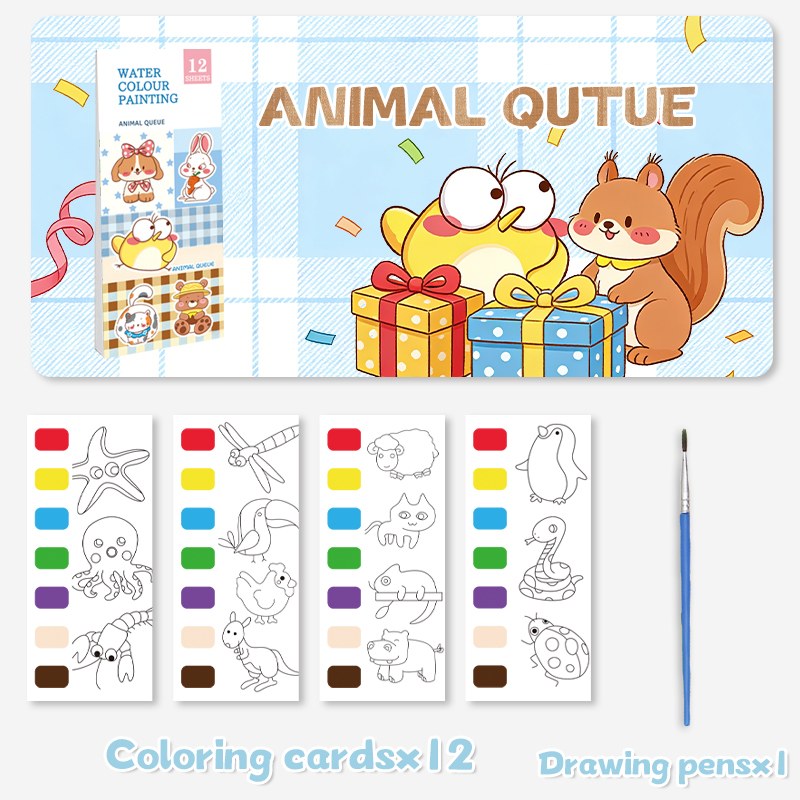 หนังสือวาดภาพสีน้ำระดับอนุบาล